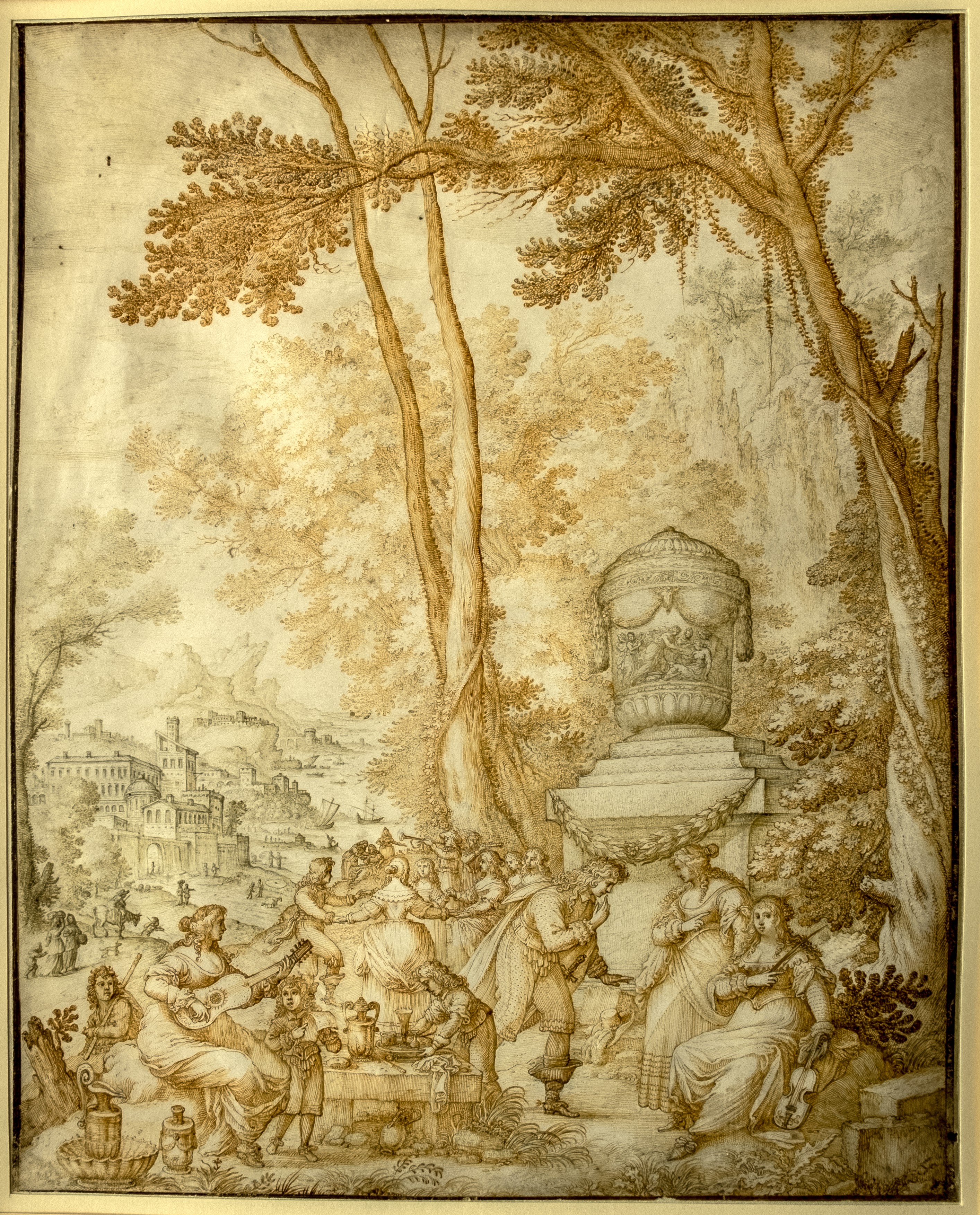 Merry company in the open air
