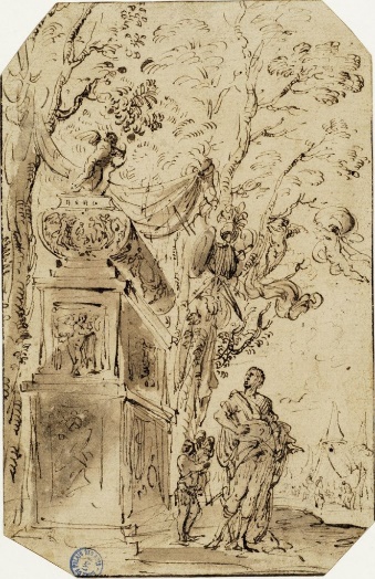 Alexander before the tomb of Achilles