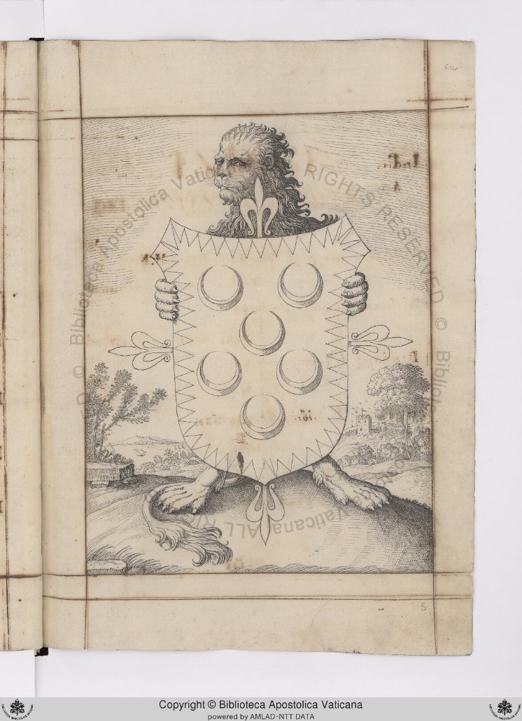 Lion with Jacovacci’s coat of arms
