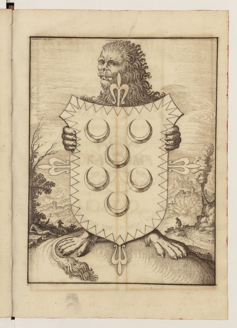 Lion with Jacovacci’s coat of arms, with shepherds