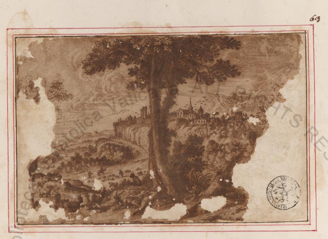 Landscape with a resting wanderer