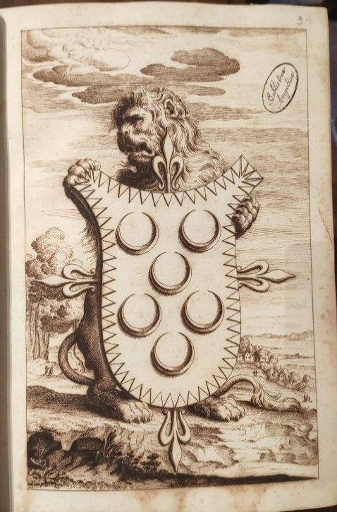 Lion holding Jacovacci's coat of arms